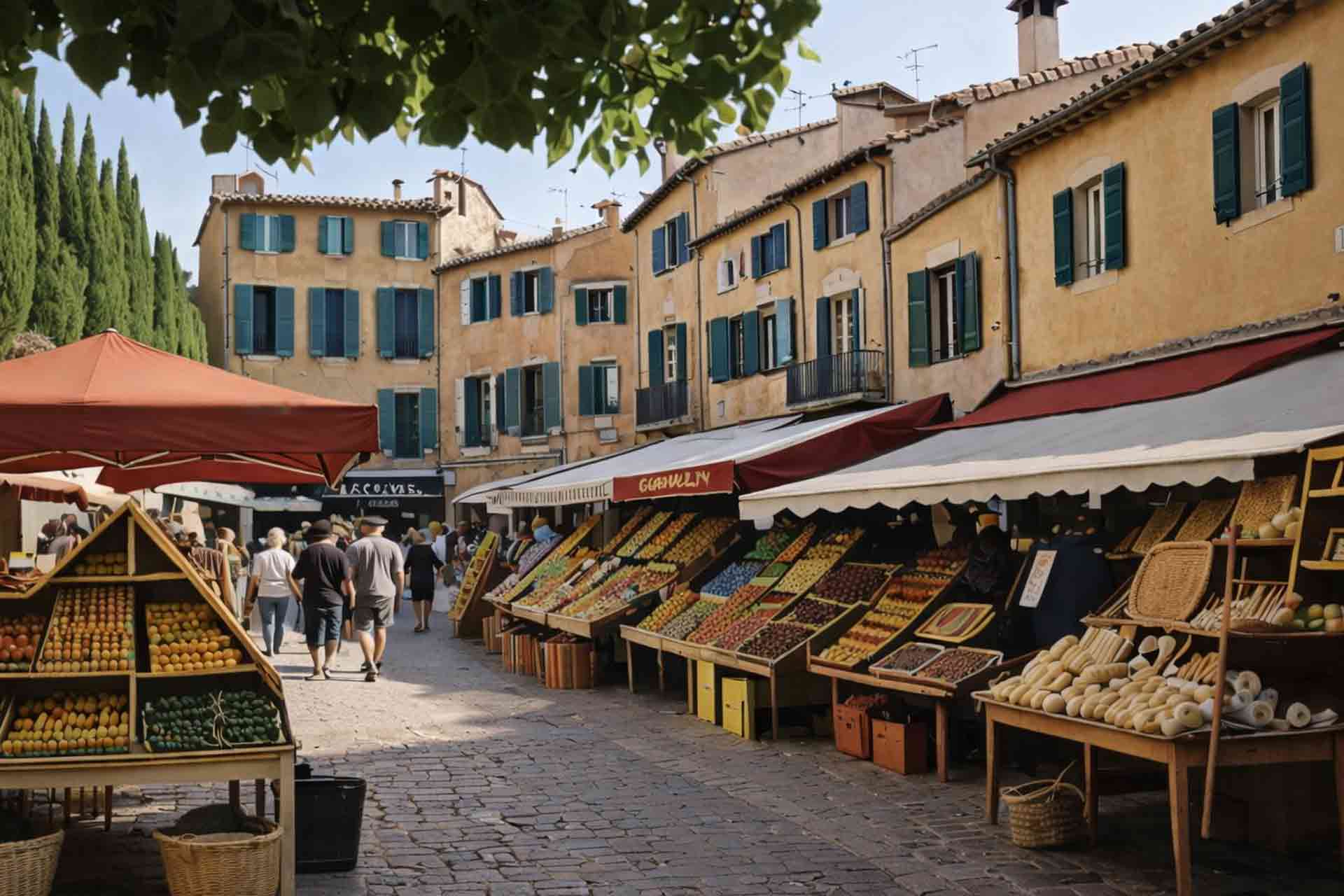 Visiter les marchés provençaux